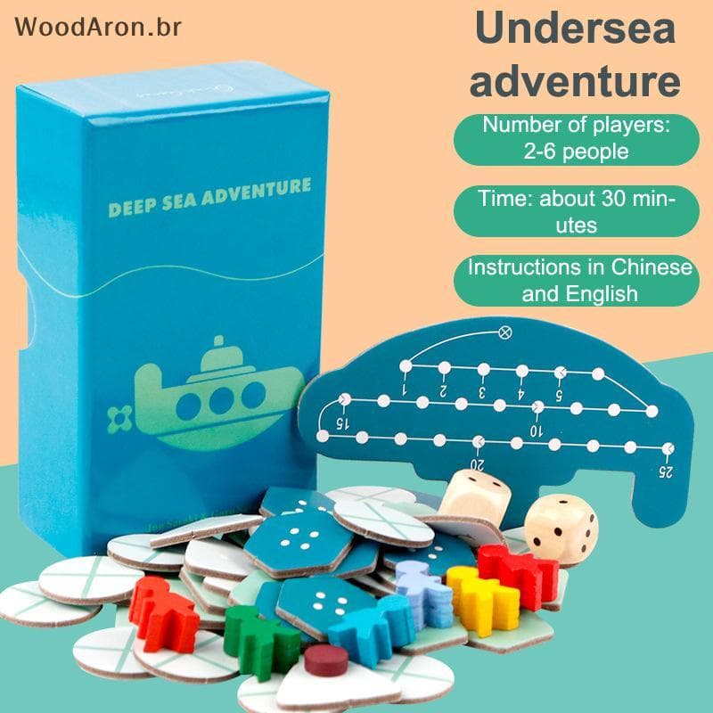 WoodAron Deep Sea Adventure Jogos De Tabuleiro Festa Em Família Cartão De Jogo Divertido De Cartas Brinquedos Amigos Int