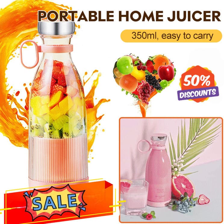 【Motor Potente 20000RPM】 💕 USB Recarregável/BPA Free/Portátil e Compacto 💕💕 Mini Liquidificador/Suco para Casa