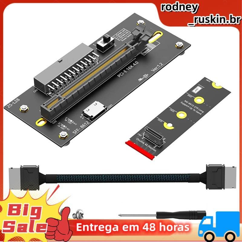 Para M2 SSD PWR ATX 24PIN Power Placa Adaptadora Gráfica Externa