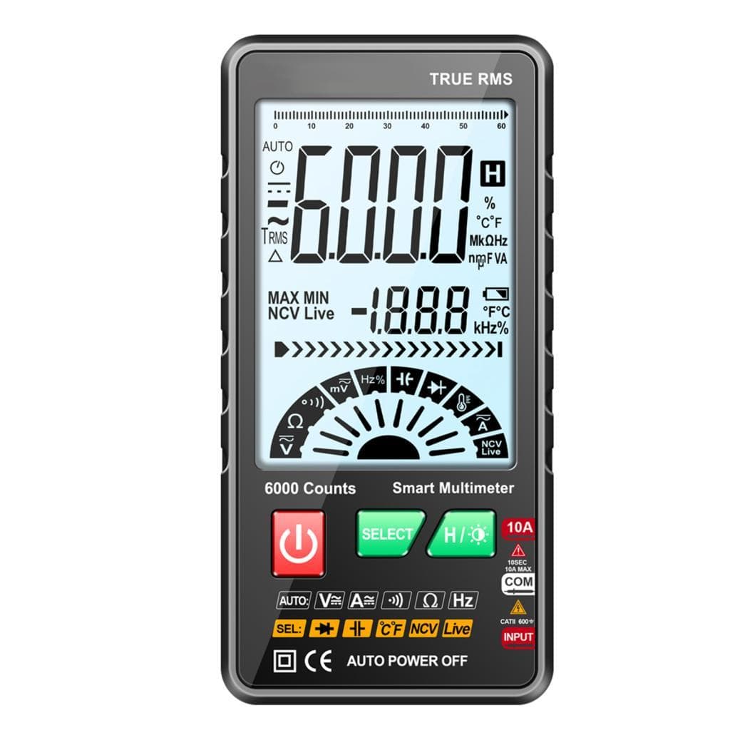 Multímetros SIUKE 616 Multímetro Digital Inteligente Faixa Automática 6.000 Contagens NCV Medidor Universal True RMS