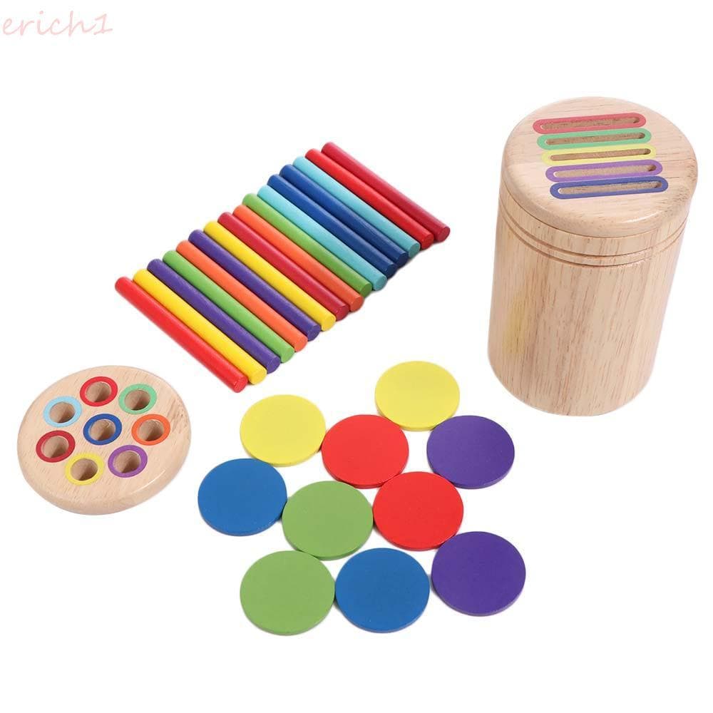 Brinquedos De Correspondência De Formas ERICH1 , Educativos Infantis De Classificação De Cores Montessori , Brinquedo De