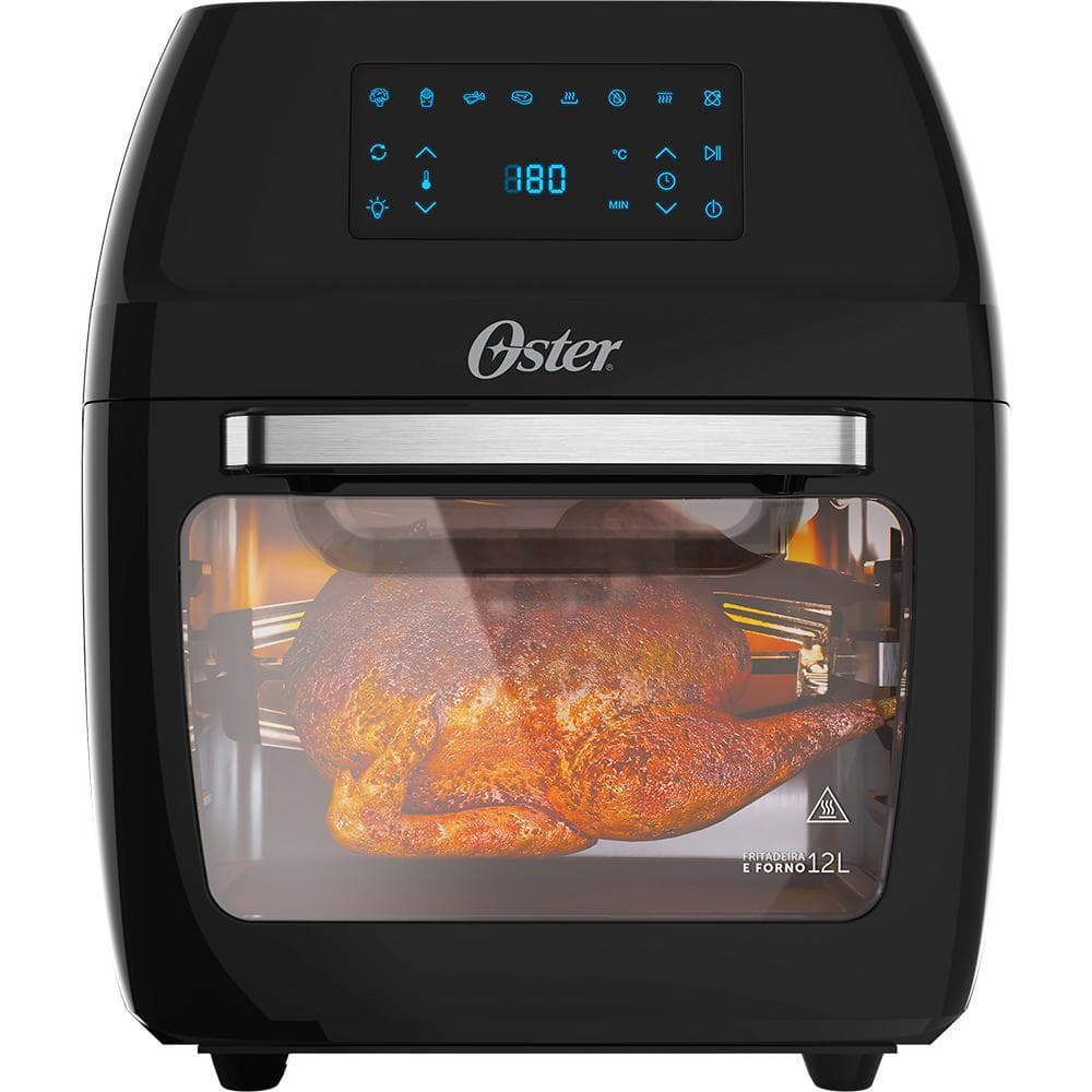 Fritadeira Elétrica Forno Air Fryer 220V Oster com 9 Funções Sem Óleo