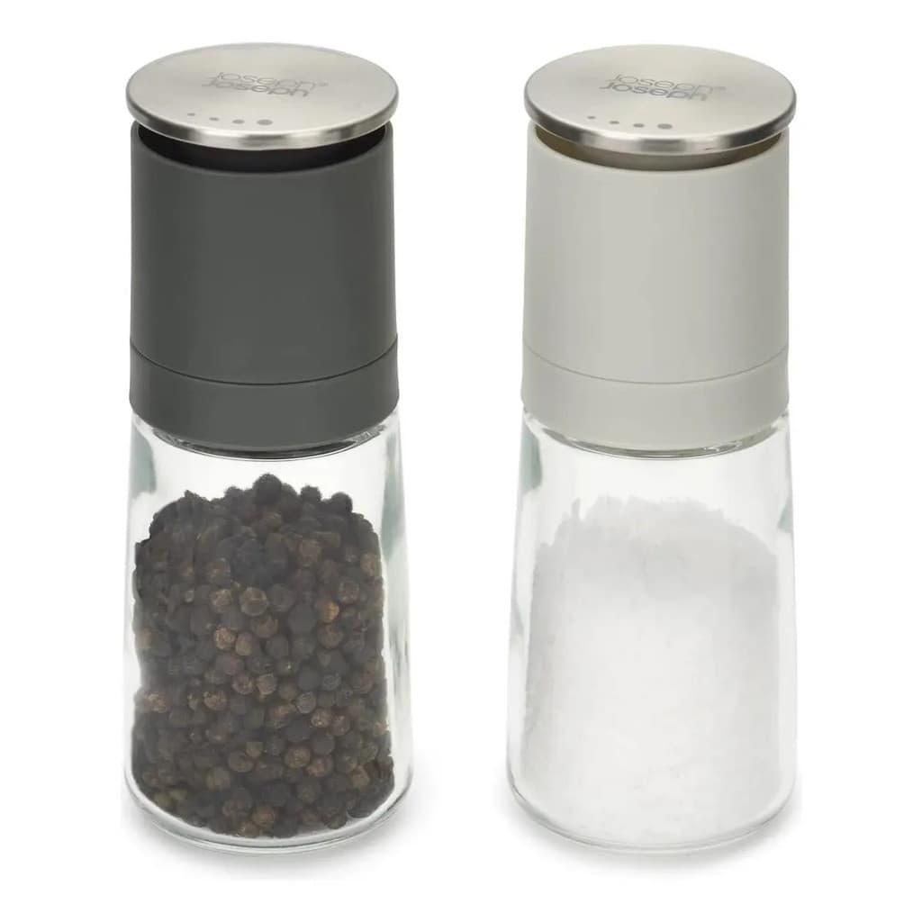 Joseph Joseph Duo Moedores De Sal E Pimenta Importado Luxo Conjunto Para Temperos E Uso Diário Na Cozinha