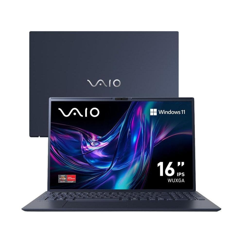 Notebook Vaio FE16 VJFE69F11X-B0721H AMD Ryzen 5 5625U 16GB 512GB SSD 16" WUXGA Windows 11 AMD Radeon Graphics 3344643