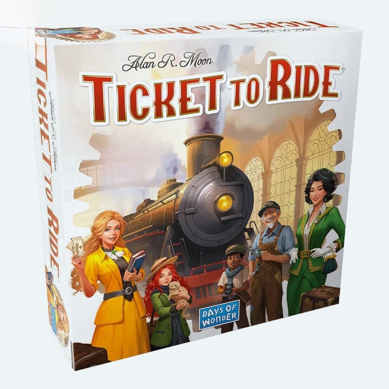 Jogo de tabuleiro Ticket to Ride (edição 2025) – Uma aventura de comboio por todo o país para amigos e família, jogo de 