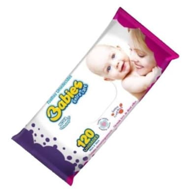 Toalha Umedecida Infantil com 120 toalhas (19x14 cm)