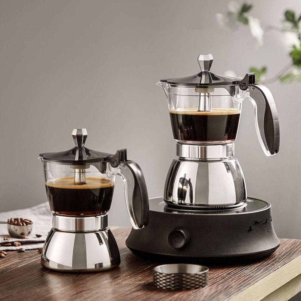 Pote Para Cafeteira , Transparente Universal Moka Visível , 4/6 Xícaras De Café Expresso Italiano