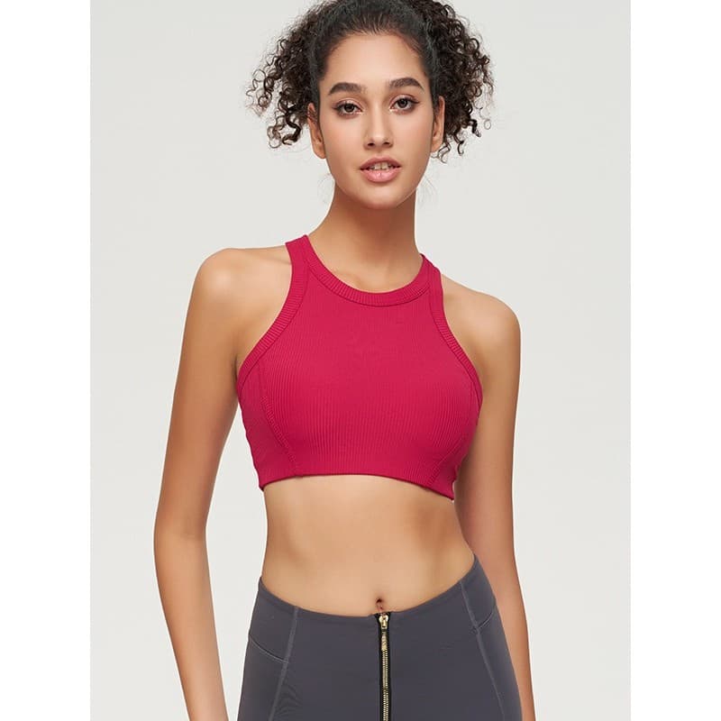 206 novo estilo eb colete curto integrado almofada no peito Yoga Wen Fitness esportes roupa interior roupas femininas
