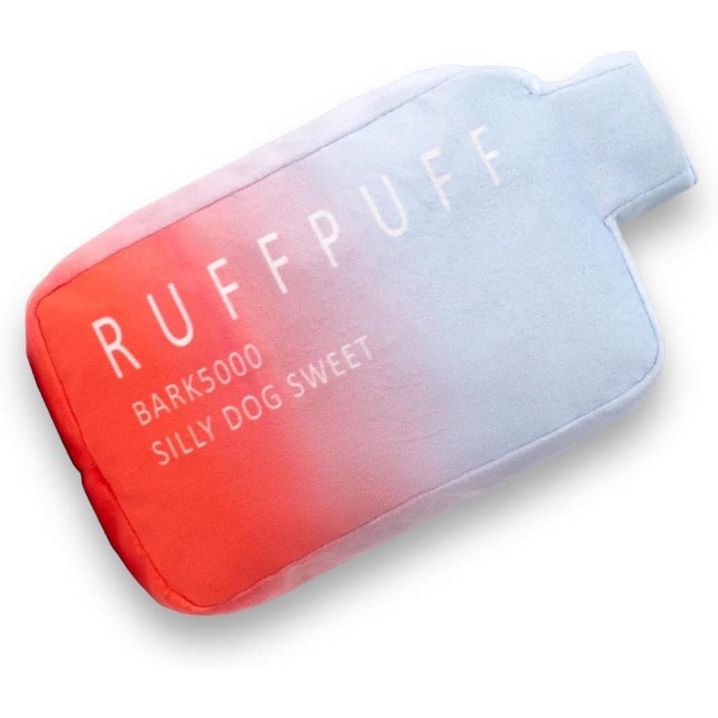 Brinquedos RUFF PUFF - Brinquedo de pelúcia divertido e fofo com apito - Brinquedo de paródia - Brinquedos para cachorro