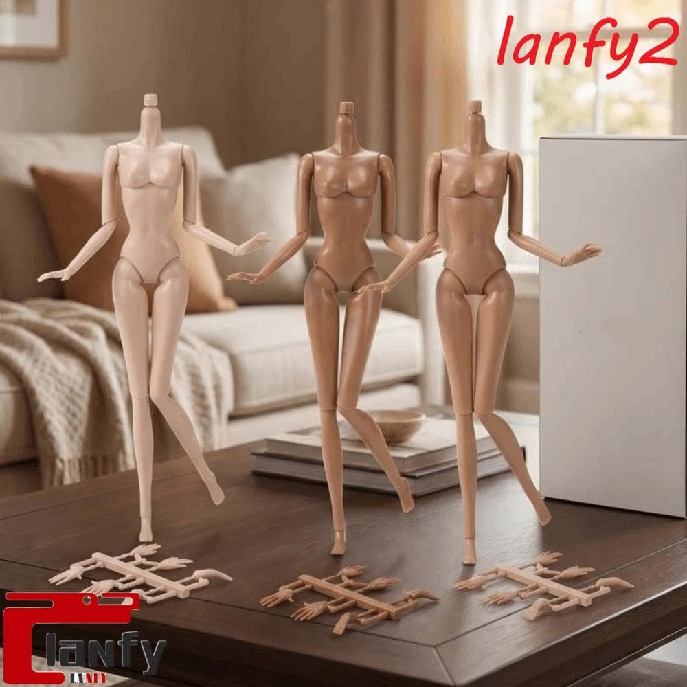 Bonecas BJD Nuas Articuladas LANFY , Boneca Super Modelo De Substituição Multifuncional , Corpo De Figura De Ação Móvel 