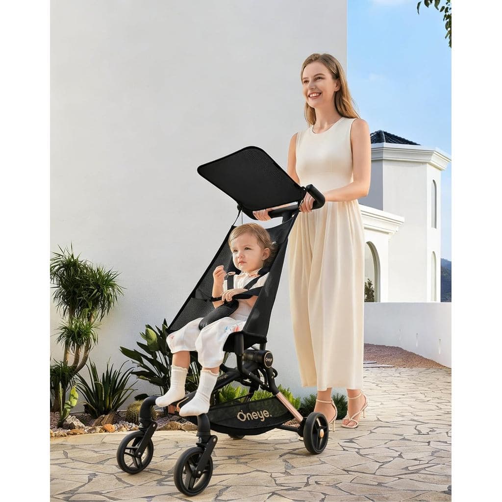Carrinho de Bebê Oneye para Viagem de Avião, Carrinho Ultra Leve para Crianças com Capota, Carrinhos Dobráveis e Compact