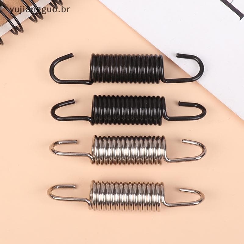 # Novo 2 Pçs Ganchos De Mola De Aço Inoxidável Da Motocicleta Modificado Escape Puxar Reed Com Gancho Acessórios Do Moto