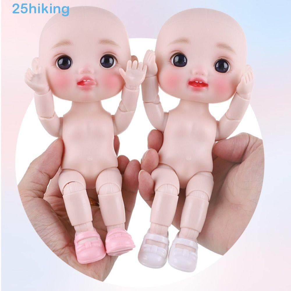 Corpo De Boneca Articulado Móvel 1/6 BJD , Linda Kawaii Nude 21 Com Juntas Esféricas , De Cabeça Grande Cabelo