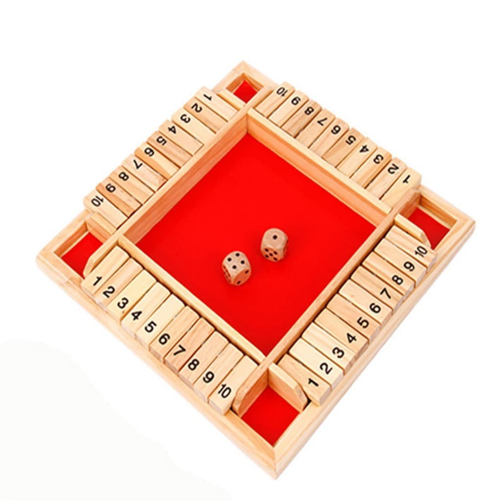 Jogo De Tabuleiro De Madeira Com Quatro Lados , Quebra-Cabeça De Mesa , Brinquedo Para Família , Crianças , Festa , Entr