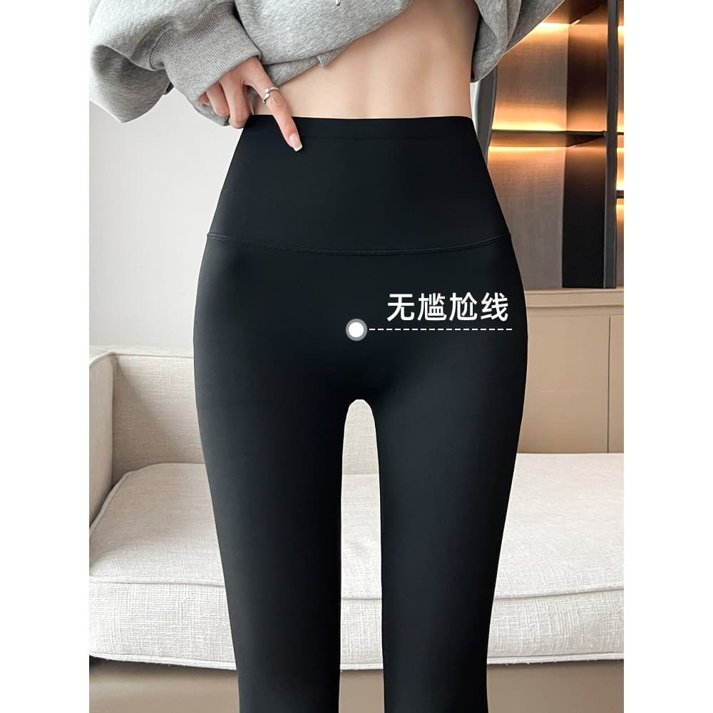 Calças de tubarão femininas roupa exterior 2026 novo estilo outono inverno fino veludo cintura alta Hip Lift Fitness Yog