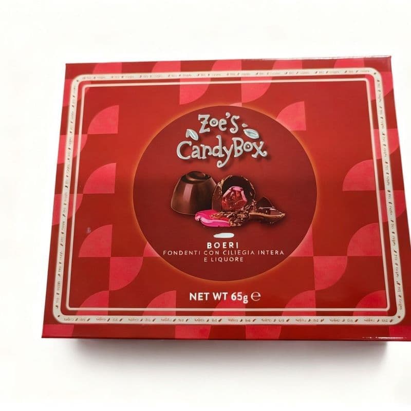 Caixa de presente de chocolate importada da Itália Cdibus sabor vinho sanduíche de cereja produtos de chocolate amargo 6