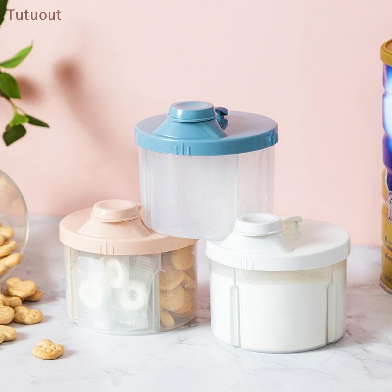 TUTU 4 Grades Portátil Caixa De Armazenamento De Alimentos Para Bebê Infantil Essencial Cereal Titular Leite Em Pó Organ