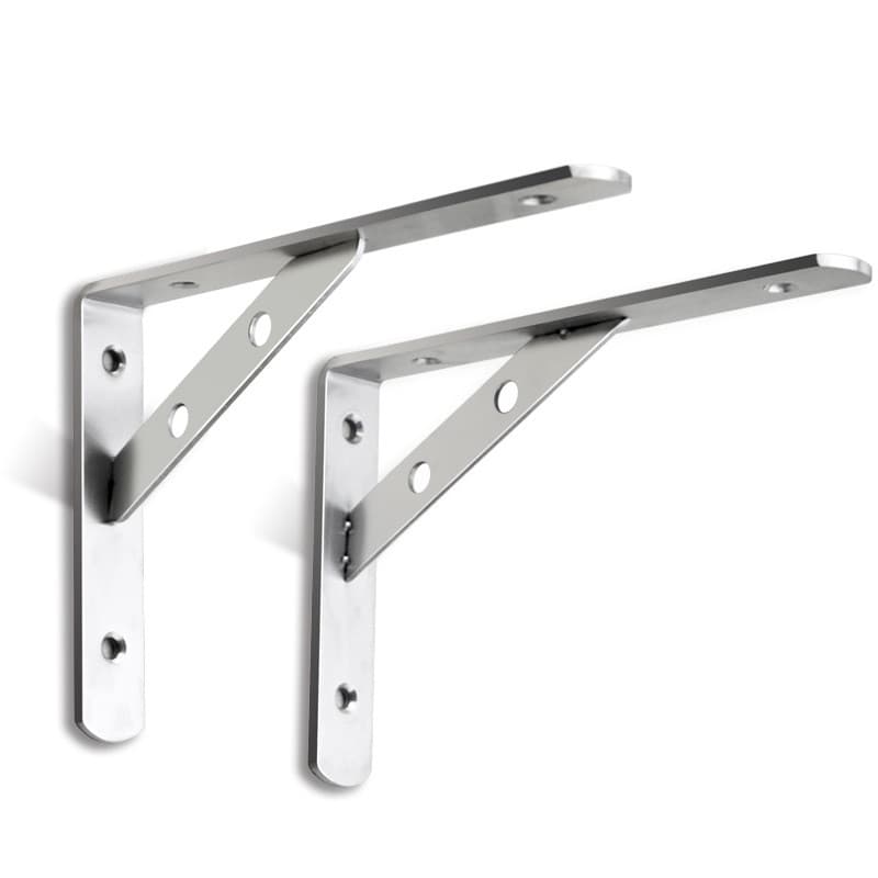 Sólido engrossado aço inoxidável triângulo suporte de parede prateleira partição suporte laminado quadro fixo