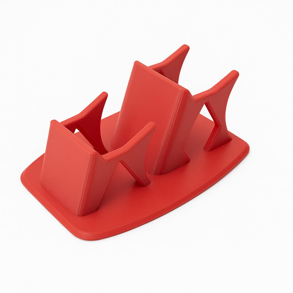 Suporte Duplo Aduze para Controle de Vídeo Game Vermelho