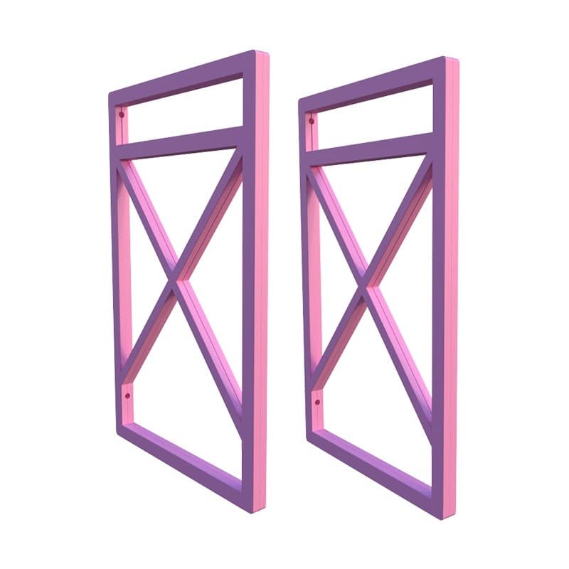 Suporte Nicho Prateleira Estilo Industrial Parede Rosa 2 Unidades