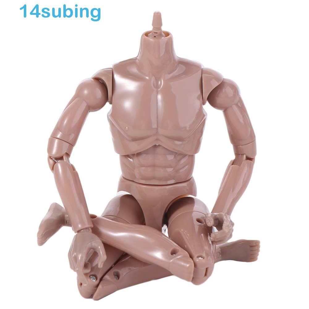 SUBING Figura De Ação Masculina , Boneca 1/6 , Bonecas BJD Nuas Articuladas Destacáveis Sólida Móvel Modelo Masculino