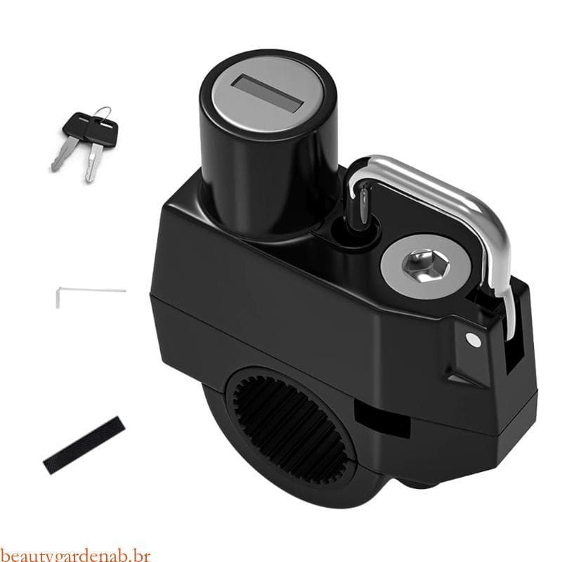 Beautywell Fechaduras Para Capacetes De Moto Com Chaves , Fácil Instalação , Acessório Scooter , Alumínio Seguros , Mont