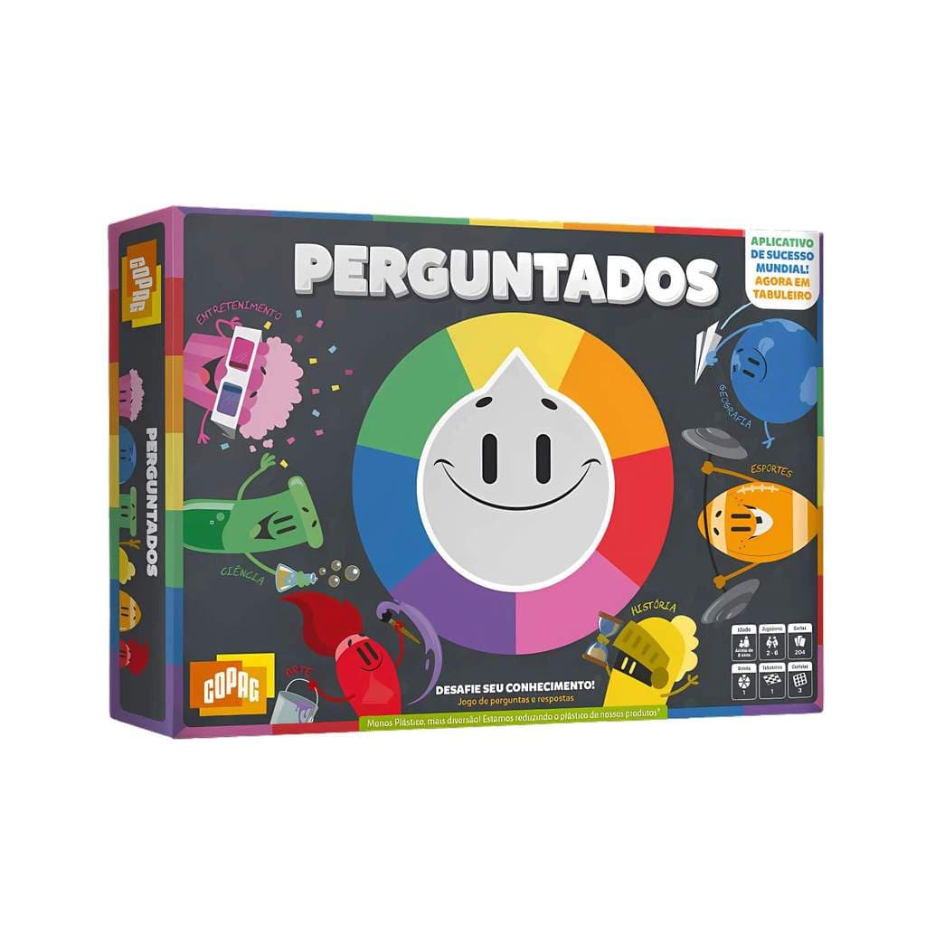 Jogo de Tabuleiro Perguntados Copag 204 Cartas Jogo de Perguntas e Respostas Família 30841