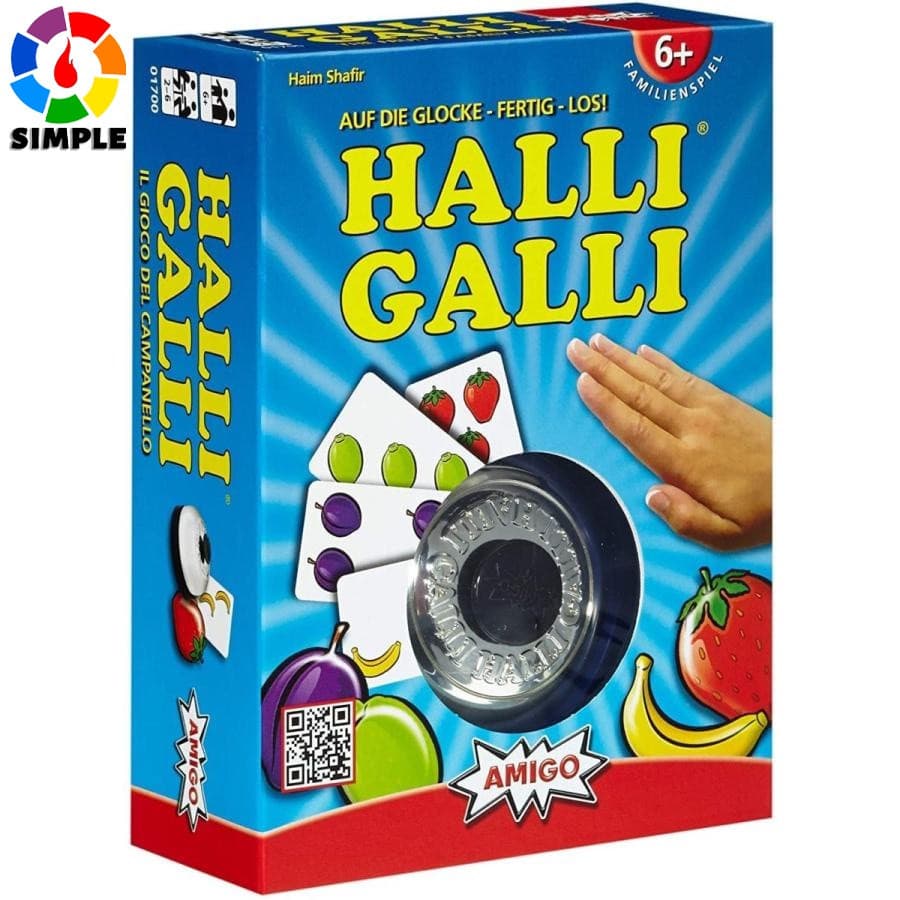 Jogo de Tabuleiro AMIGO Halli Galli on The Bell Complete Los! Jogo de Cartas para Crianças e Família DPC0
