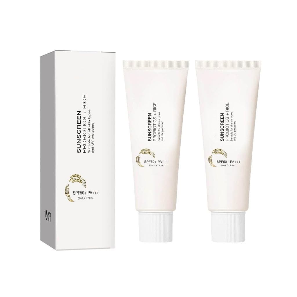 Protetor solar SunRiceProbioticsSPF50+PA++++, protetor solar facial coreano, proteção solar à base de arroz, protetor so