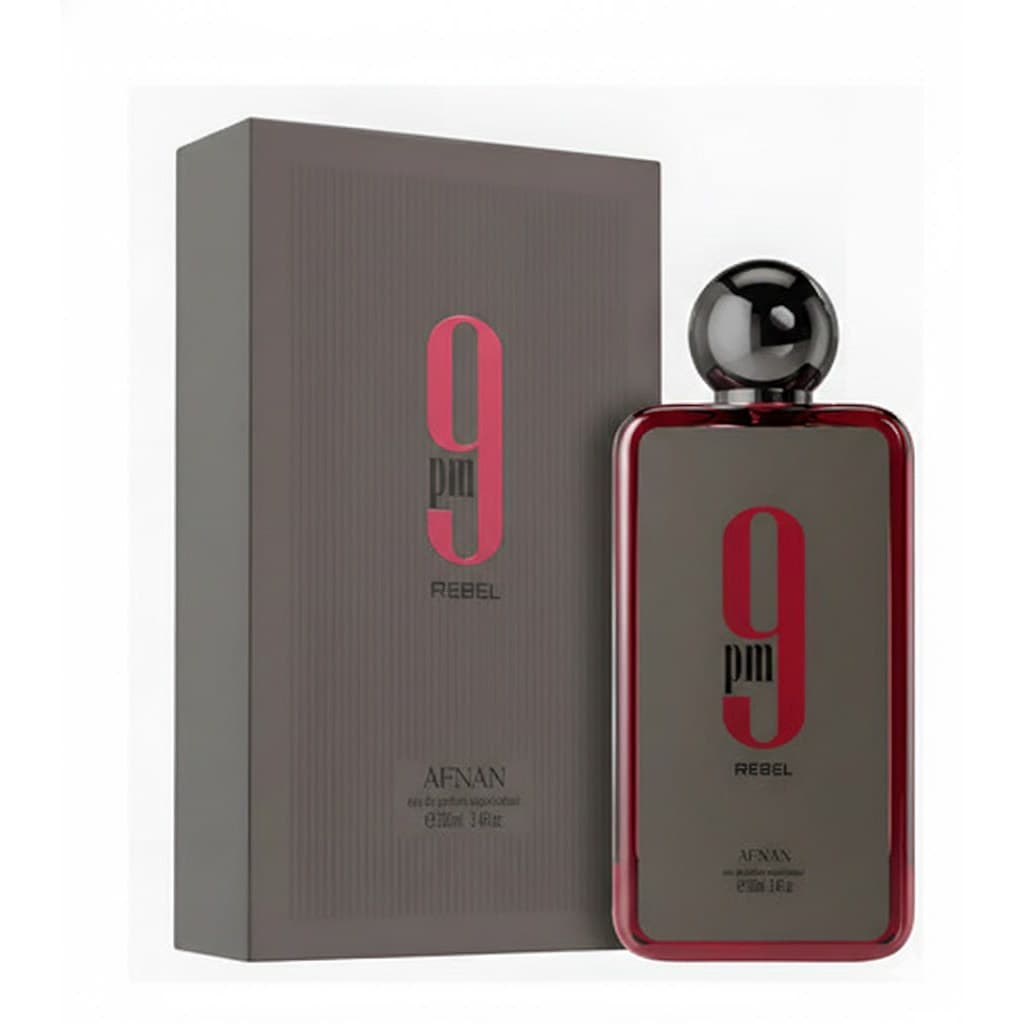 Perfume Árabe 9PM Rebel Afnan 100ml EDP Masculino Amadeirado Original Importado