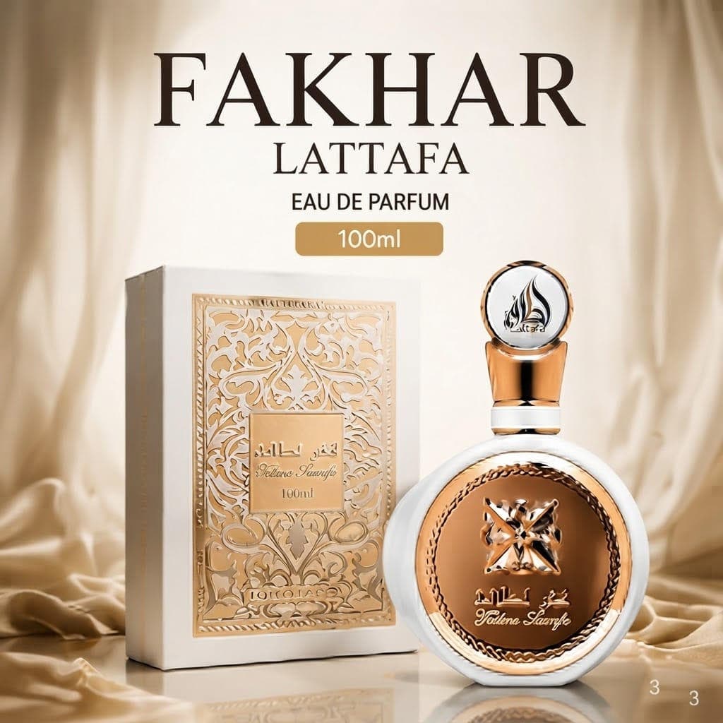 Perfume Feminino Lattafa Fakhar EDP 100ml Original | Perfume Árabe Importado Lattafa Floral Doce Elegante Feminina