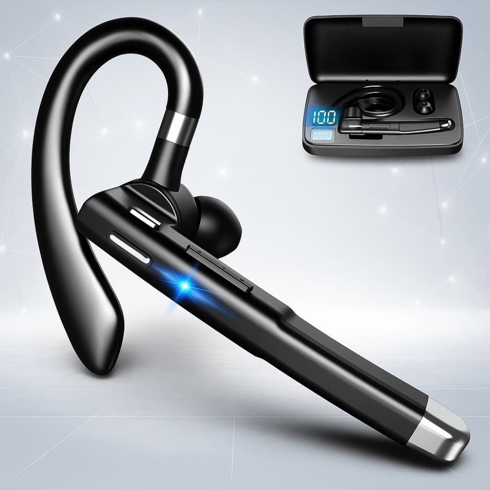 Fone De Ouvido Bluetooth SVEICNA , Comercial Suspenso Giratório , Fones Intra-Auriculares Sem Fio