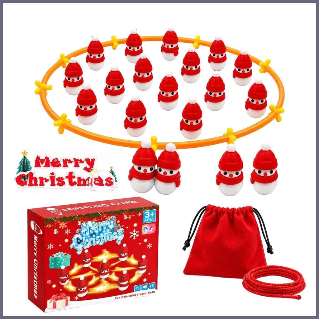 Jogo De Xadrez Magnético , Boneco De Neve De Natal , Com Corda , Estratégia De , Jogos De Viagem Magnéticos Para Família