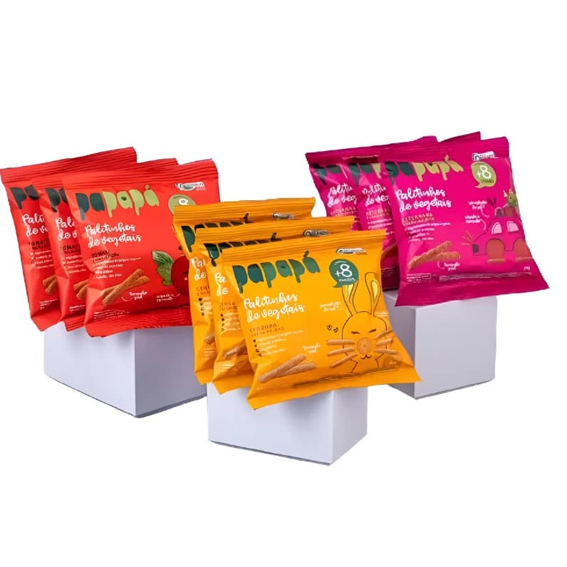 Palitinho De Vegetais Para Bebê Alimentos Saudável Infantil biscoito de bebe papapa