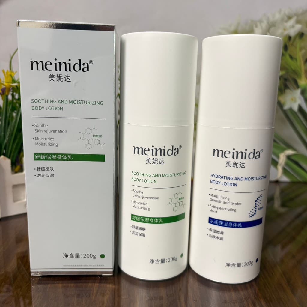 Minita Loção Corporal Hidratante Calmante 200g Hidratante Hidratante Refrescante Loção de Banho Não Gordurosa Produto Ge