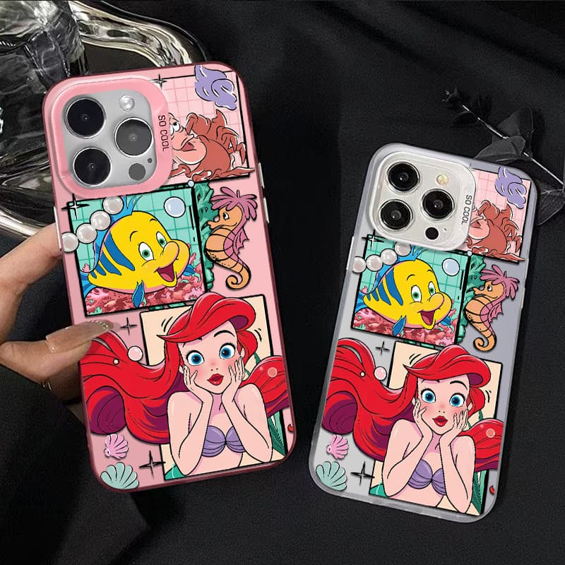 Capinha de celular anti impacto De A Pequena Sereia da Disney para Samsung A15 A14 A03 A35 A12 A32 Core 4G 5G Capinha