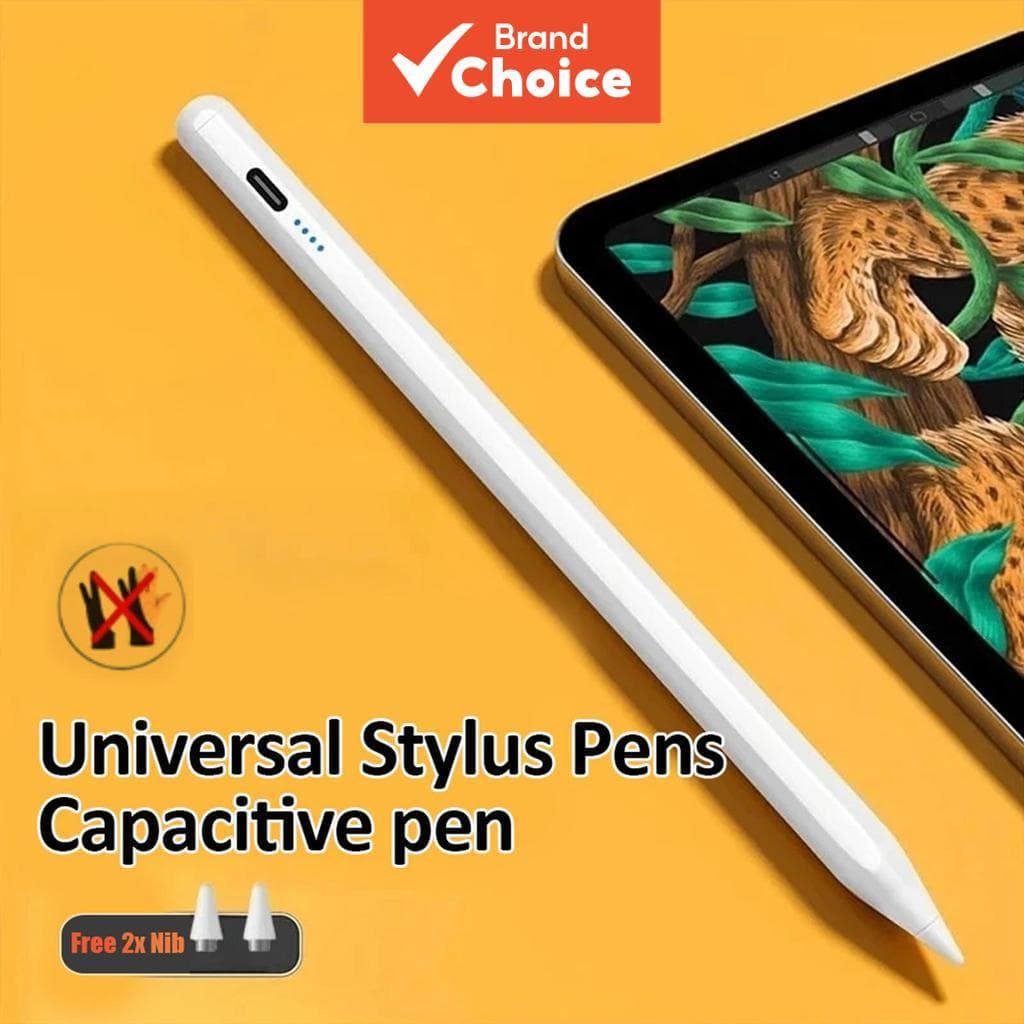  Caneta Capacitiva Stylus Universal de Ponta Fina TOILEUM com 2 Pontas Extras para Smartphones/Tablets iOS/Android