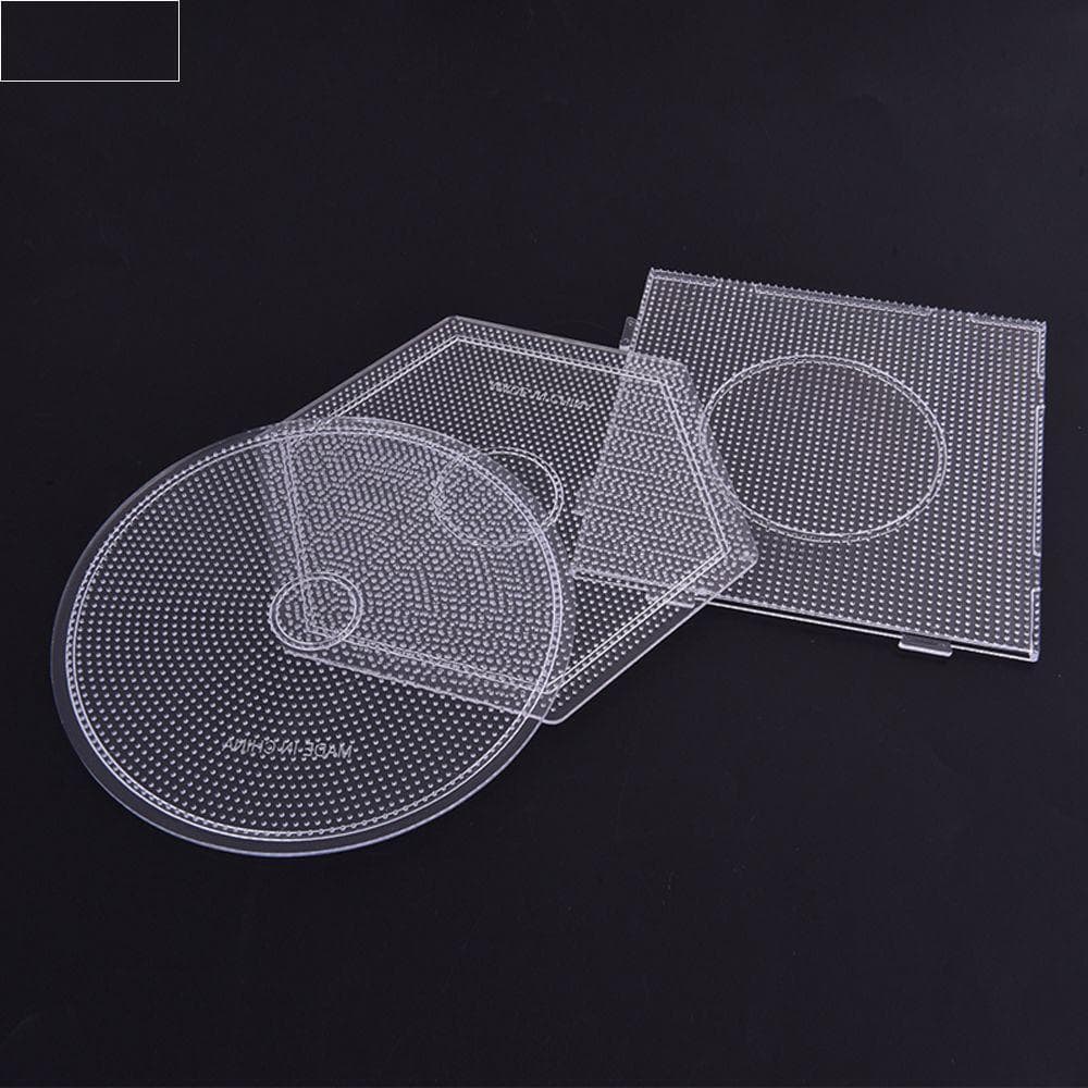 AUNLFI Contas Modelo 1 Pçs Brinquedos Educativos Figura Material Placa Quebra-Cabeça Beadbond Transparente Brinquedo Diy