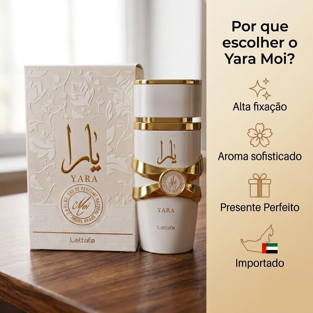 Perfume Arabe Importado Feminino Yara Moi Lattafa 100ml Original