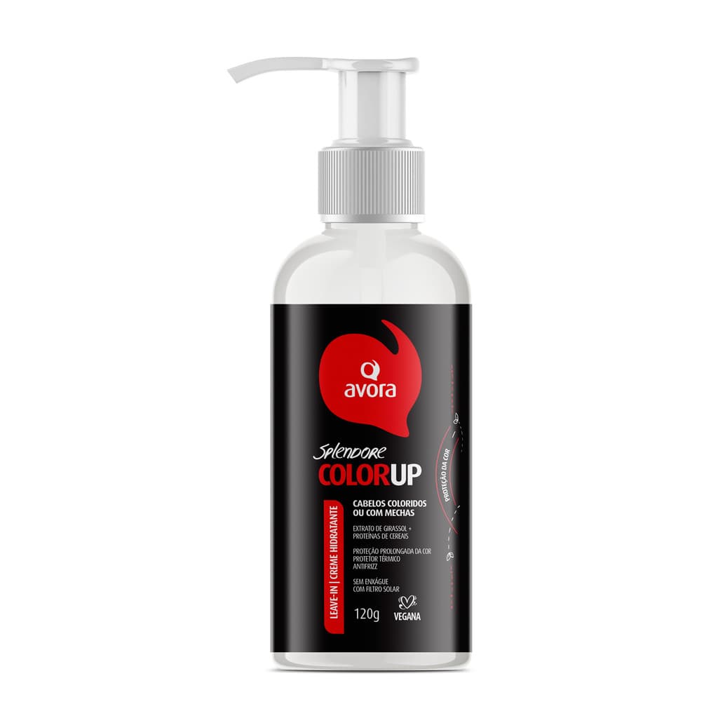 Avora Splendore Color Up Creme Condicionante Leave-in Hidratante S/ Enxague Cabelo Colorido