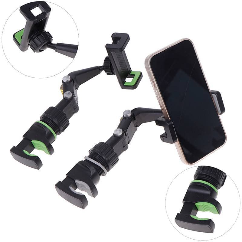 [Dhiint] 1pc Travesseiros De Carro Cozinhas Restaurantes Suporte De Telefone Celular Móvel Ao Vivo ABS Verde/Cinza Acess