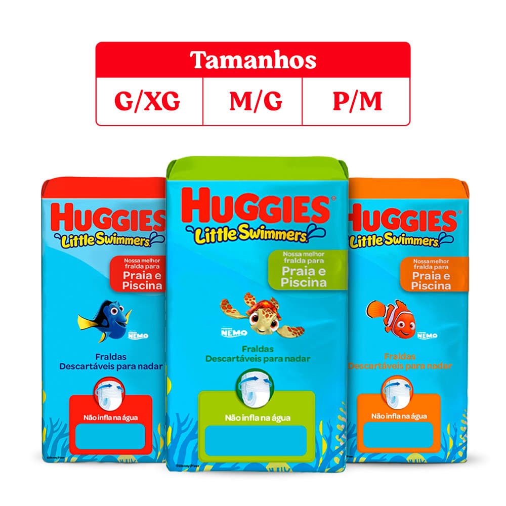 Fralda Huggies Little Swimmers M/G 10 Un