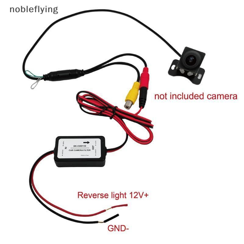 1 Pçs 12V DC Relé De Potência Capacitor Filtro Conector Retificador Visão Traseira Do Carro Para Backup Auto Câmera Reso