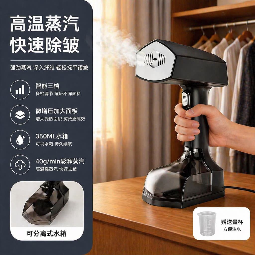 Novos produtos transfronteiriços Vaporizador de roupas portátil doméstico Escova de vapor de ferro a vapor portátil de a