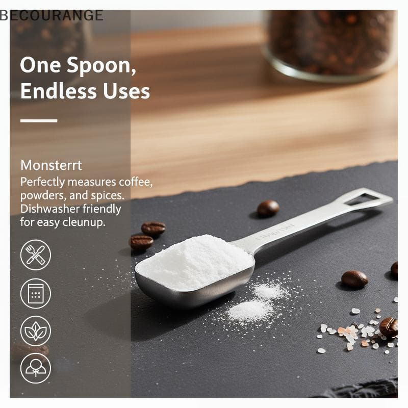 Colher Medidora De Grãos De Café BEC 15ml 304 Medição Precisa De Aço Inoxidável Durável Para Uso Em Cozinha Doméstica NG