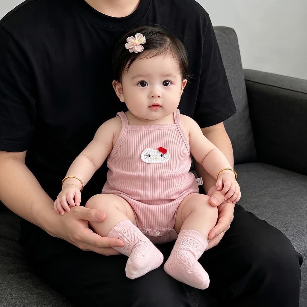 Bebê bebê verão roupas finas sem mangas estilingue bonito macacão de bebê pequena idade mensal dopamina Wear menina bebê