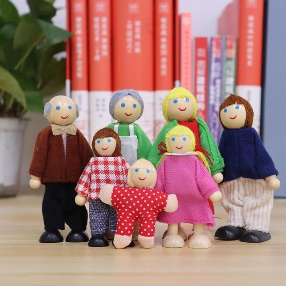 Mini Figuras De Pessoas , Bonecas Familiares Articuladas Flexíveis De Alta Qualidade , Brinquedos De Simulação De Tamanh