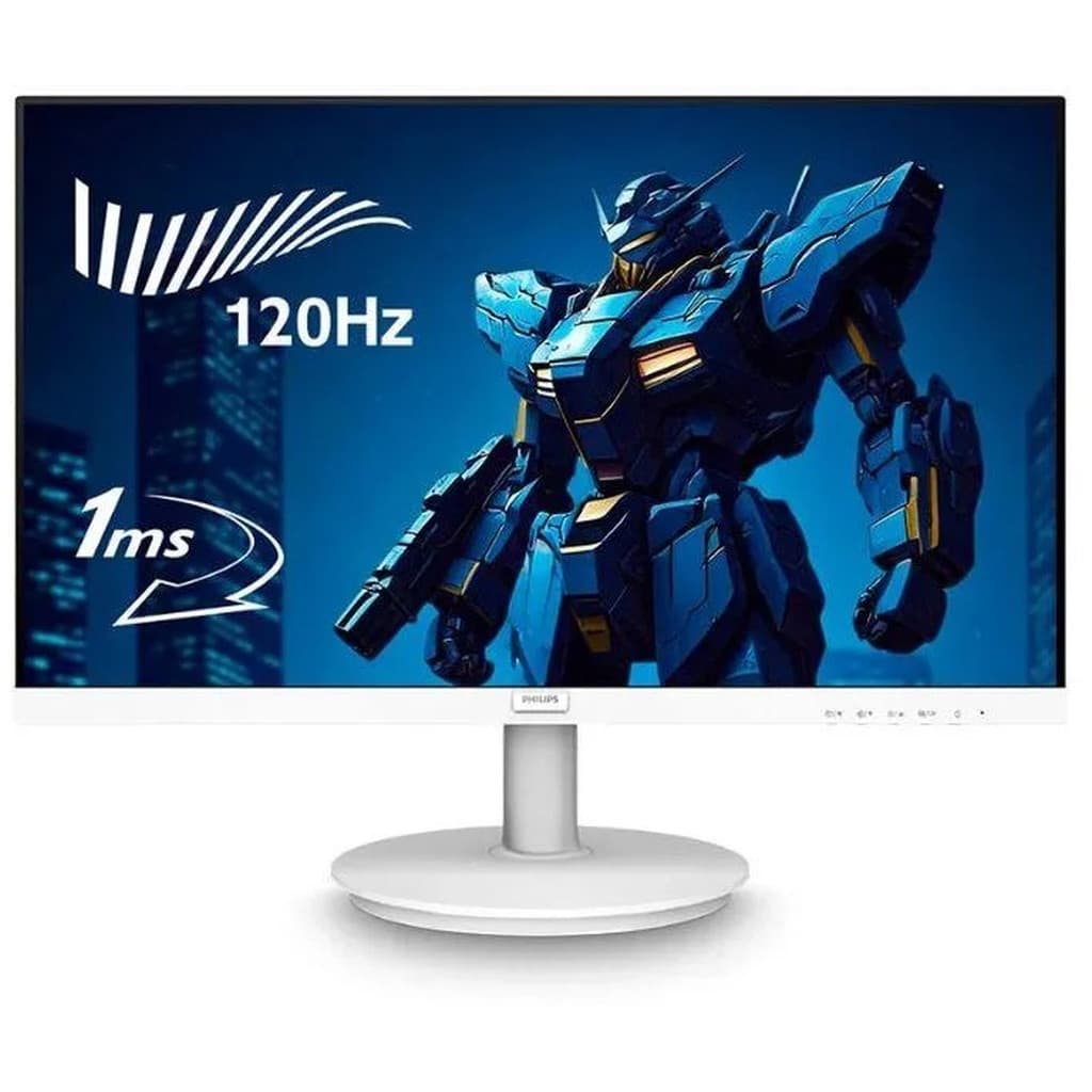 Monitor Gamer Philips 221V8LBW3, 21,5 Pol, VA, Full HD, 1ms, 120Hz, HDMI/VGA, Branco, 221V8LBW3/57
