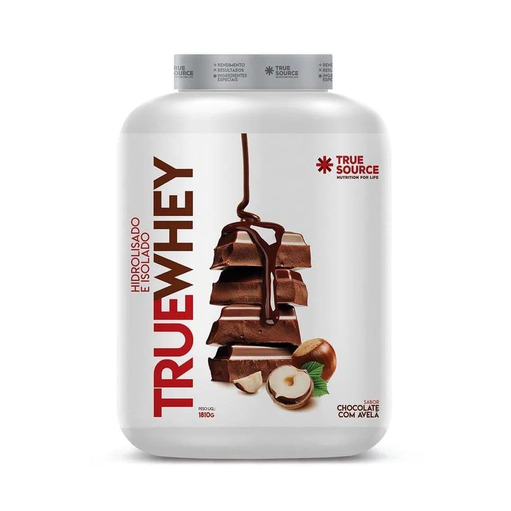 True Whey Protein Hidrolisado e Isolado - 1810g Chocolate Com Avelã - True Source