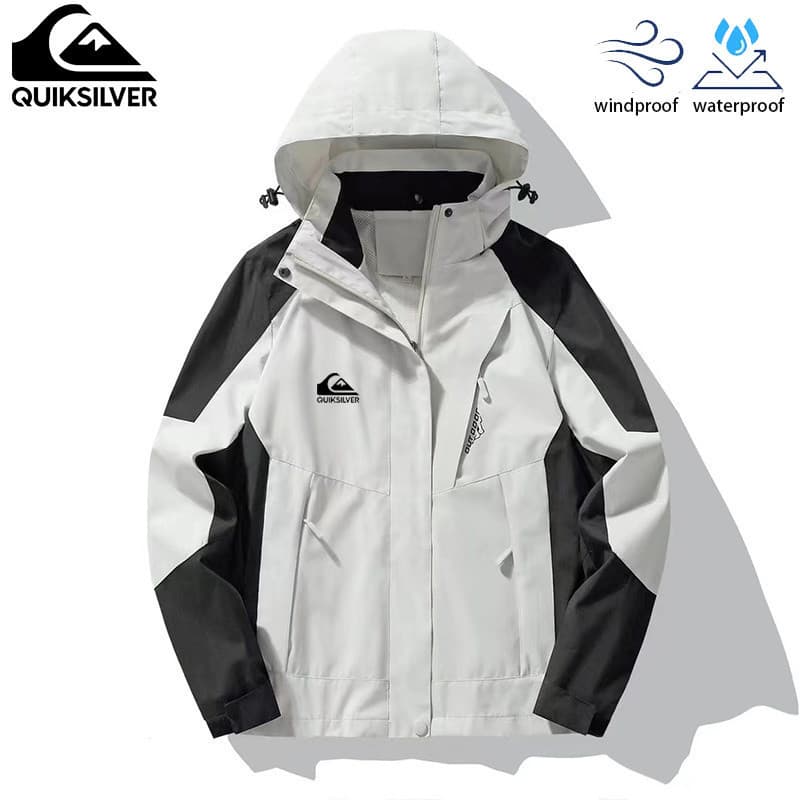 Jaqueta Masculina Quiksilver À Prova De Vento , D'água E Respirável Para Caminhadas Ao Ar Livre